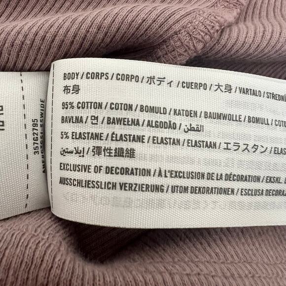 Hollister butterfly screen print rib knit tank top mauve print - Picture 4 of 4